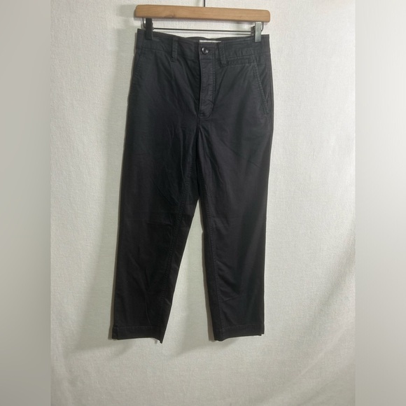 EVERLANE Women's High Rise Waist Black Pants Size 00 - Picture 3 of 7